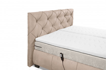 Mansura von ED-Lifestyle - Boxspringbett mink-sand