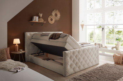 Lyon von ED-Lifestyle - Boxspringbett 180 cream