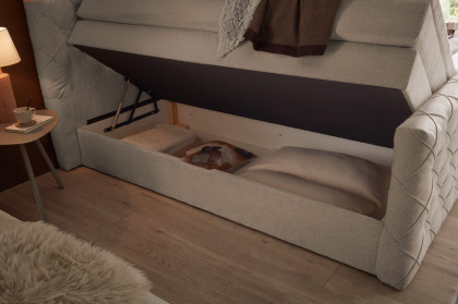 Lyon von ED-Lifestyle - Boxspringbett 180 cream