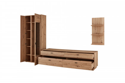 Boca von IDEAL Möbel - Wohnwand in Eiche Artisan