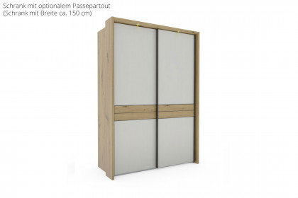 Las Vegas von Wiemann - ca. 150 cm breiter Schweber champagner - Eiche