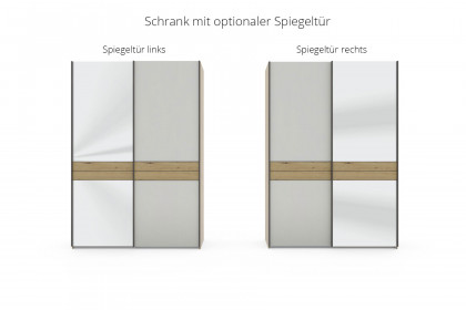Las Vegas von Wiemann - ca. 150 cm breiter Schweber champagner - Eiche