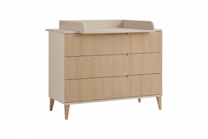 Jonte von Paidi - Wickelkommode cashmere-beige - Stripy-Light-Oak