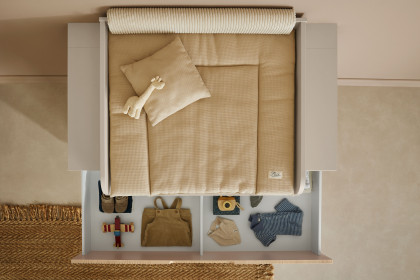 Jonte von Paidi - Wickelkommode cashmere-beige - Stripy-Light-Oak