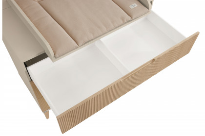 Jonte von Paidi - Wickelkommode cashmere-beige - Stripy-Light-Oak