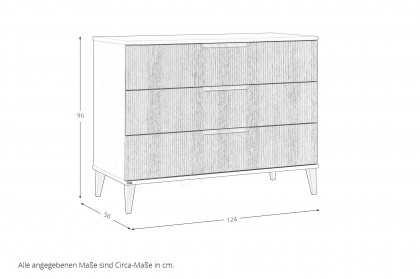 Jonte von Paidi - Wickelkommode cashmere-beige - Stripy-Light-Oak