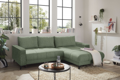 Konstanz von ED-Lifestyle - Ecksofa rechts olive