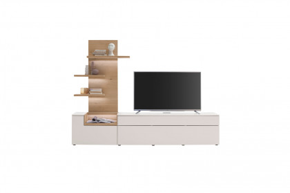 Credenza-living von SCHÖNER WOHNEN - Wohnwand CR01 weiß/ Wildeiche
