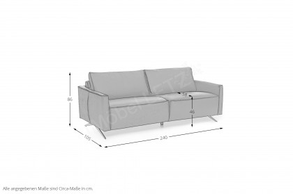 MR 9450 von Musterring - 2-Sitzer choclat