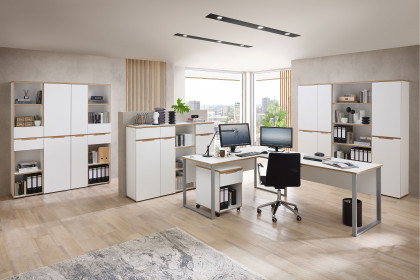 Memphis-Office von Innostyle - Büromöbel in Weiß & Artisan Eiche