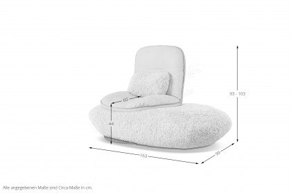 KOINOR Space - Sesselliege creme