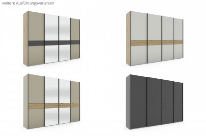 Las Vegas von Wiemann - Synchron-Schwebetürenschrank weiß - Spiegel