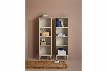 Jonte von Paidi - schmales Standregal mit 4 offenen Fächern cashmere-beige