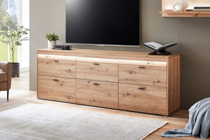 Boca von IDEAL Möbel - Lowboard in Eiche mit Frontbeleuchtung