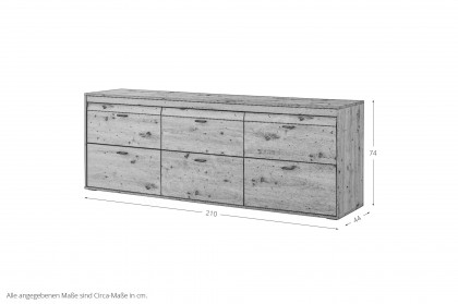 Boca von IDEAL Möbel - Lowboard in Eiche mit Frontbeleuchtung