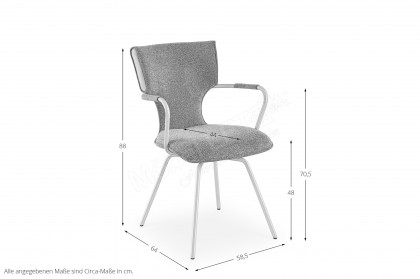 Hannis von Musterring - Polsterstuhl mit Armlehnen