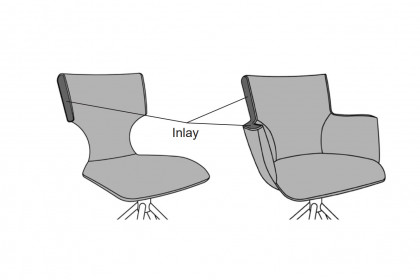Hannis von Musterring - Polsterstuhl mit Armlehnen
