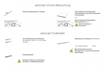 Dubai von Wiemann - Synchron-Schweber graphit - Parsol-Glas grau