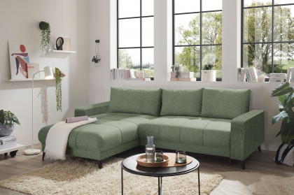 Konstanz von ED-Lifestyle - Ecksofa links olive