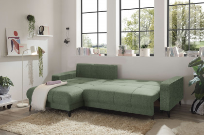 Konstanz von ED-Lifestyle - Ecksofa links olive