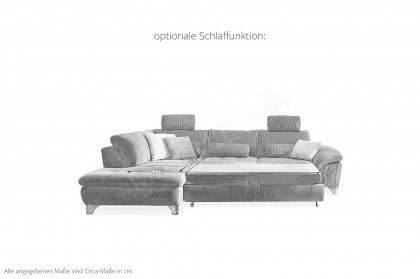 MP-IN14007 von Megapol - Ecksofa Variante links forest