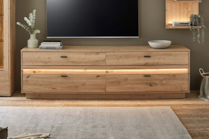 Boca von IDEAL Möbel - Lowboard Eiche inklusive Frontbeleuchtung