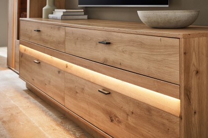 Boca von IDEAL Möbel - Lowboard Eiche inklusive Frontbeleuchtung
