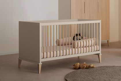 Jonte von Paidi - Babybett 70x140 cm cashmere-beige - Buche massiv