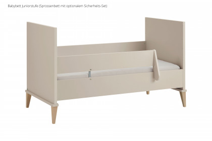 Jonte von Paidi - Babybett 70x140 cm cashmere-beige - Buche massiv