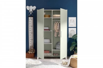 Prizzi von POL Power - 2-türiger Kleiderschrank pastellgrün - Aurum