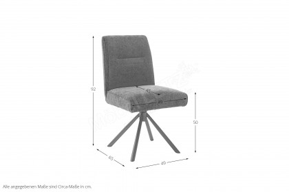 Delane 1 von MCA - Funktionsstuhl in Anthrazit & Mattschwarz