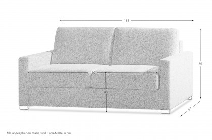 Canto von Restyl - Schlafsofa cremeweiß