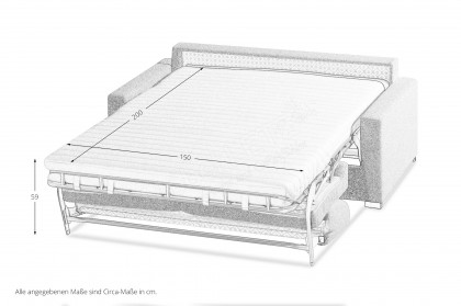 Canto von Restyl - Schlafsofa cremeweiß