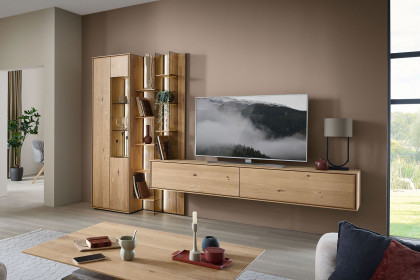 Vala-living von Hartmann - Wohnwand V20 Massivholz/ inklusive Beleuchtung