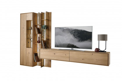 Vala-living von Hartmann - Wohnwand V20 aus massiver Kerneiche