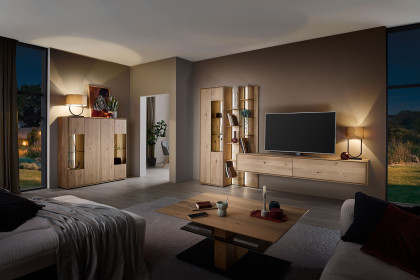 Vala-living von Hartmann - Wohnwand V20 aus massiver Kerneiche