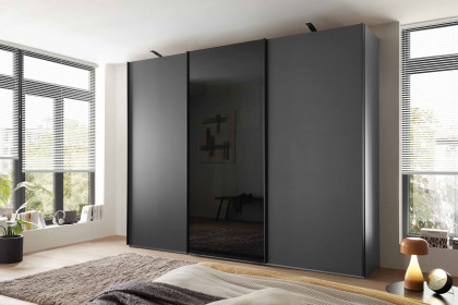 Dubai von Wiemann - Schrank mit Schwebetüren graphit - Parsolglas