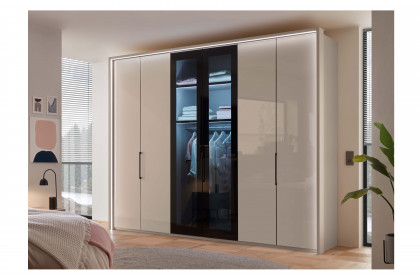 Dubai von Wiemann - Schrank Glas kieselgrau - Parsolglas grau