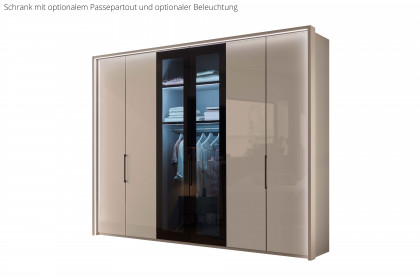 Dubai von Wiemann - Schrank Glas kieselgrau - Parsolglas grau