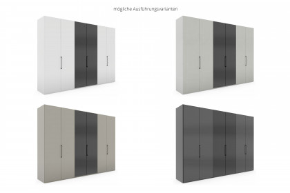 Dubai von Wiemann - Schrank Glas kieselgrau - Parsolglas grau