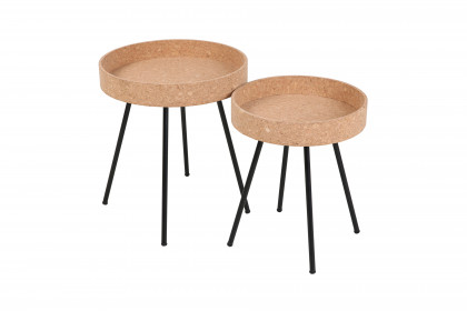 Cork von SIT Möbel - Beistelltisch-Set mit Korktischplatte