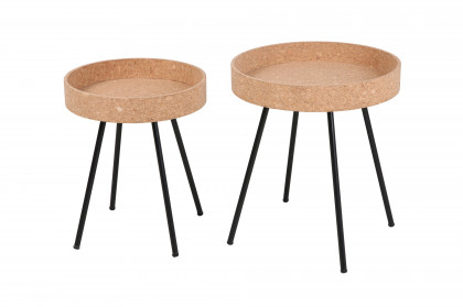 Cork von SIT Möbel - Beistelltisch-Set mit Korktischplatte