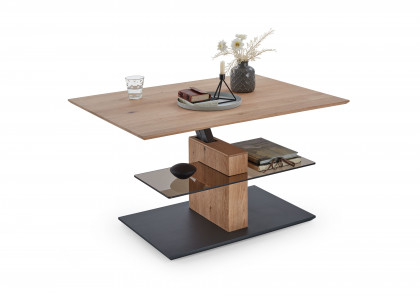 Vala-living von Hartmann - Couchtisch Kerneiche massiv/ anthrazit
