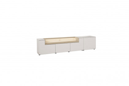 Credenza-living von SCHÖNER WOHNEN - Lowboard S605 weiß/ Wildeiche