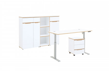 Memphis-Office von Innostyle - Büroset mit höhenverstellbarem Schreibtisch