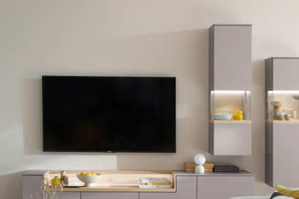 Credenza-living von SCHÖNER WOHNEN - Hängevitrine S614 grau