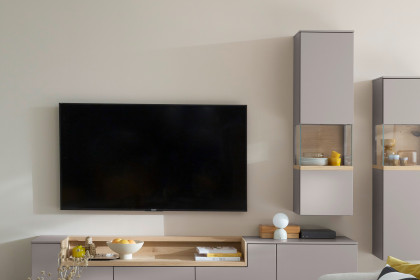 Credenza-living von SCHÖNER WOHNEN - Hängevitrine S614 grau