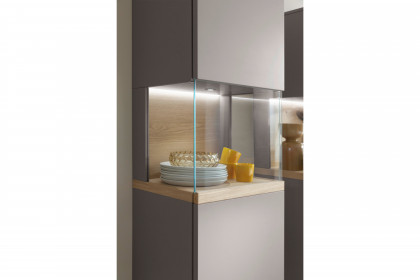 Credenza-living von SCHÖNER WOHNEN - Hängevitrine S614 grau