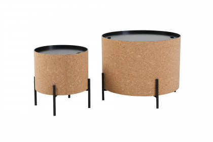 Cork von SIT Möbel - Couchtisch-Set mit Metalltischgestell