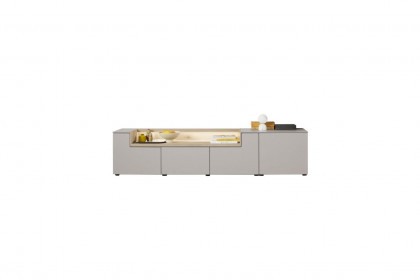 Credenza-living von SCHÖNER WOHNEN - Lowboard S605 grau/ Wildeiche